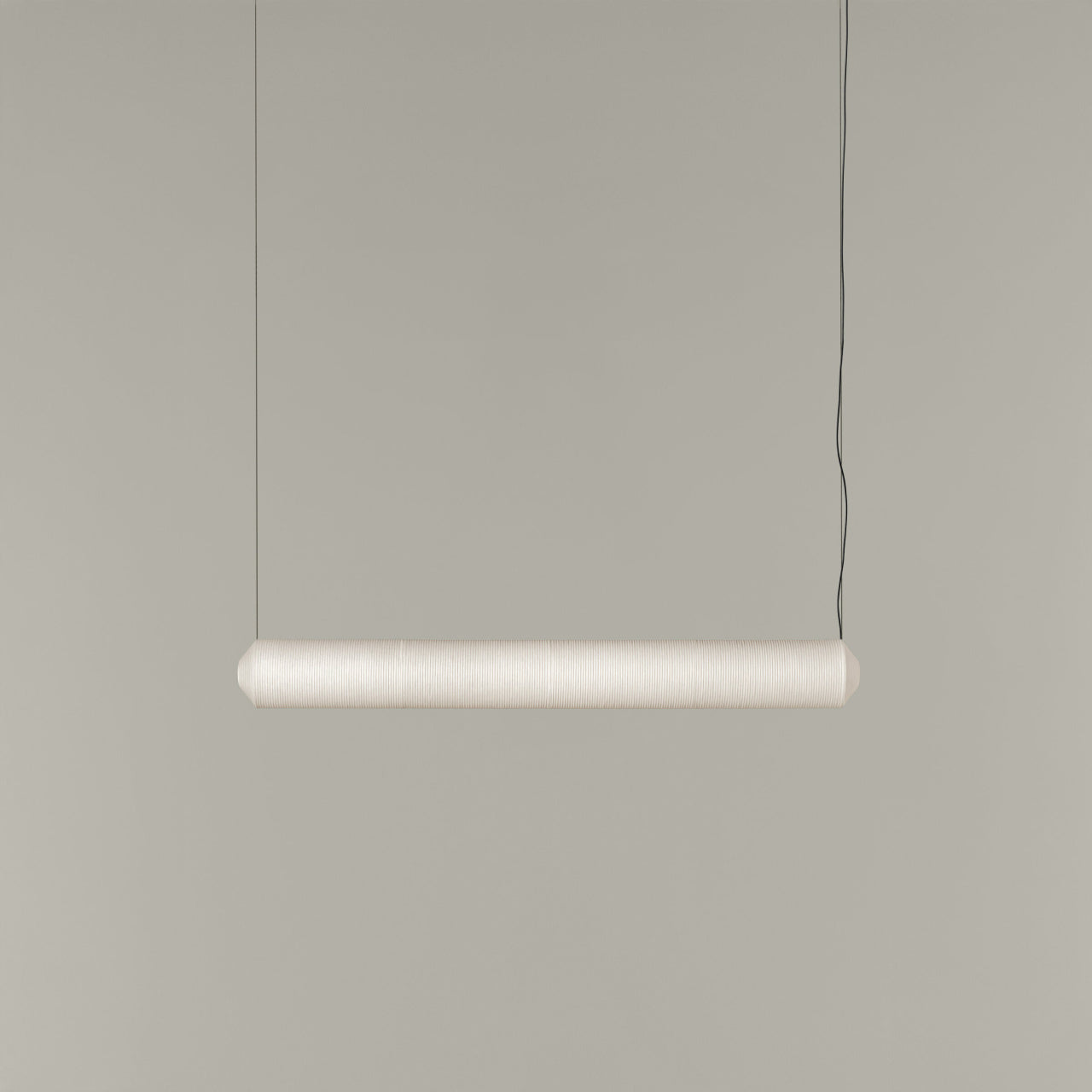 Modern Japanese paper pendant lamp with integrated LED technology