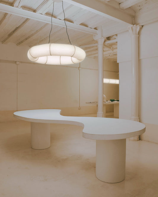 Tekiò Circular pendant light with integrated dimmable LED