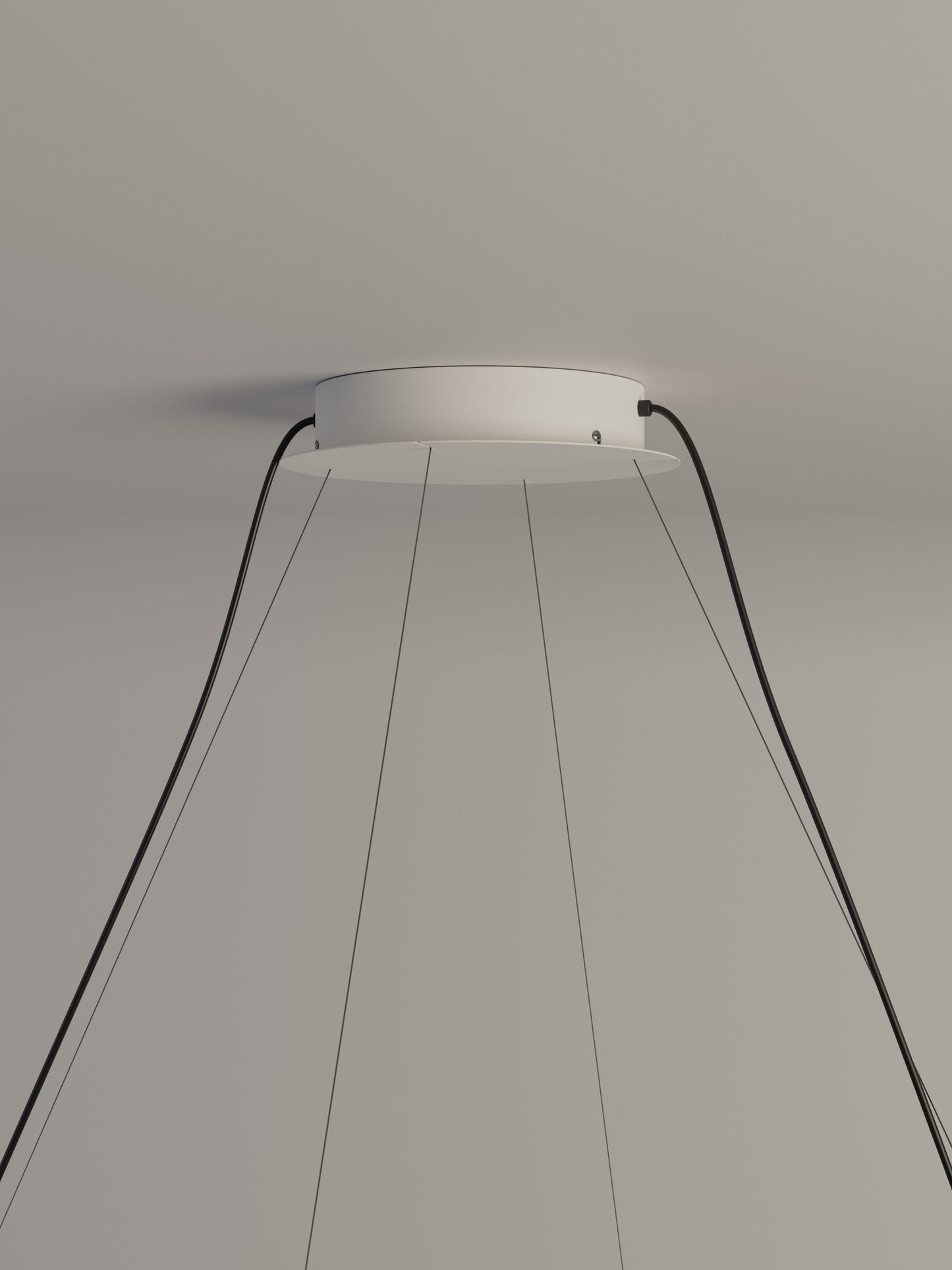 Luxury Japanese paper pendant light for dining room lighting white round canopy