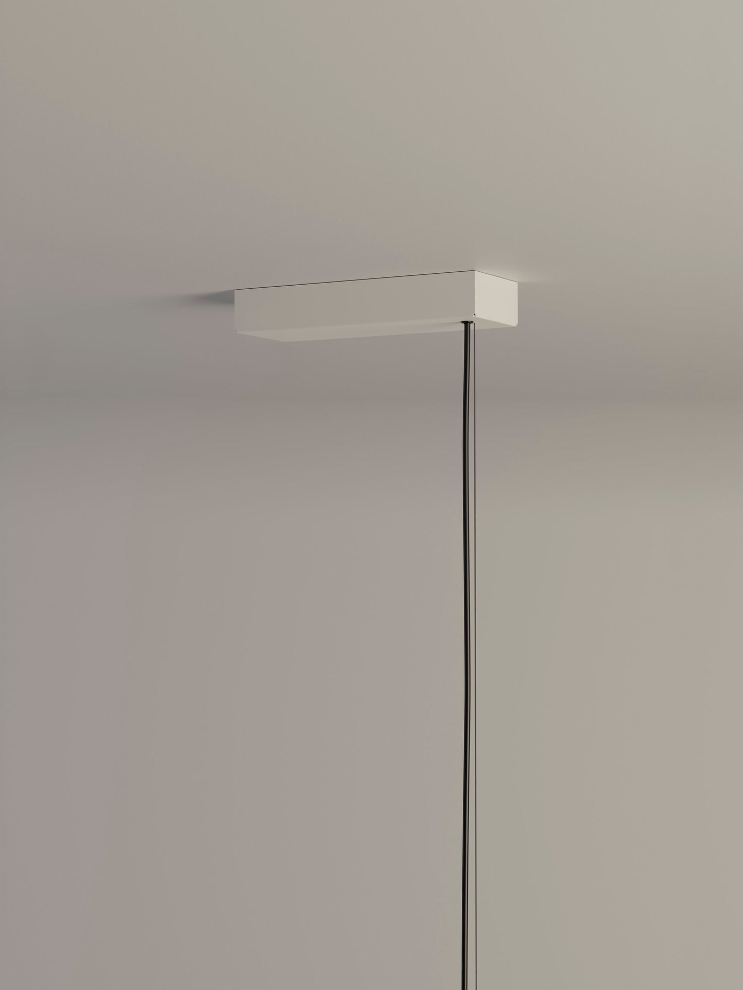 Santa and Cole Tekiò Oval pendant light in modern interior rectangular canopy

