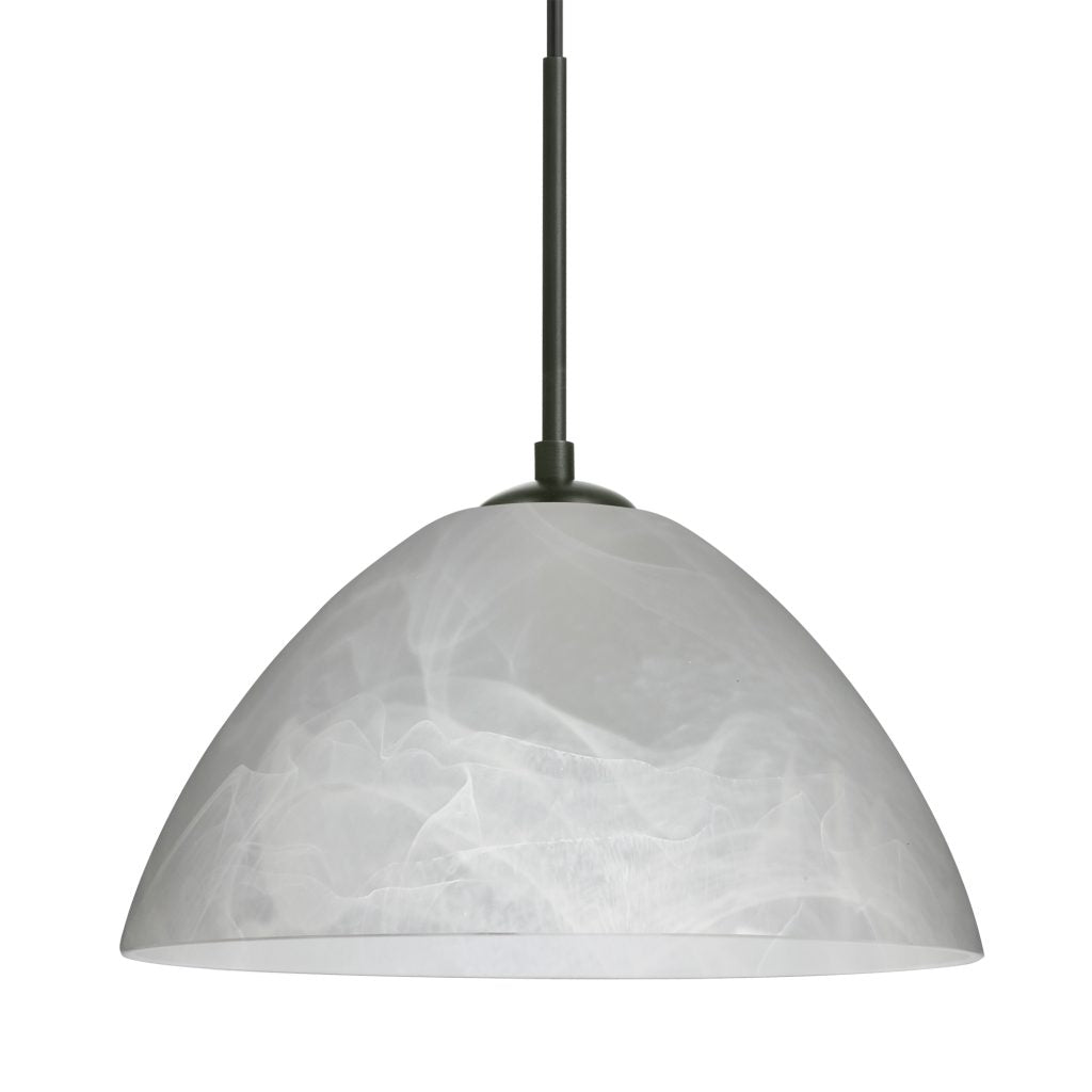 Handcrafted marble glass pendant light by Besa Lighting for dining rooms, bedrooms, and modern interiors
