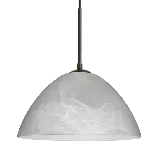 Handcrafted marble glass pendant light by Besa Lighting for dining rooms, bedrooms, and modern interiors
