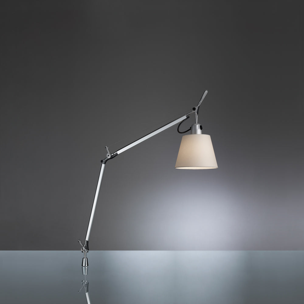 Artemide Tolomeo Table Lamp With Shade Adjustable Desk Light by Visual & Comfort & Co