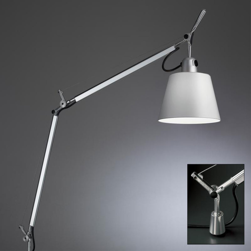Artemide Tolomeo Table Lamp With Shade Adjustable Desk Light by Visual & Comfort & Co