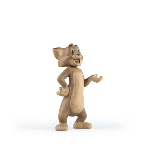 Boyhood Tom & Jerry Tom wooden figure in oak & smoked oak, Large (image 7)