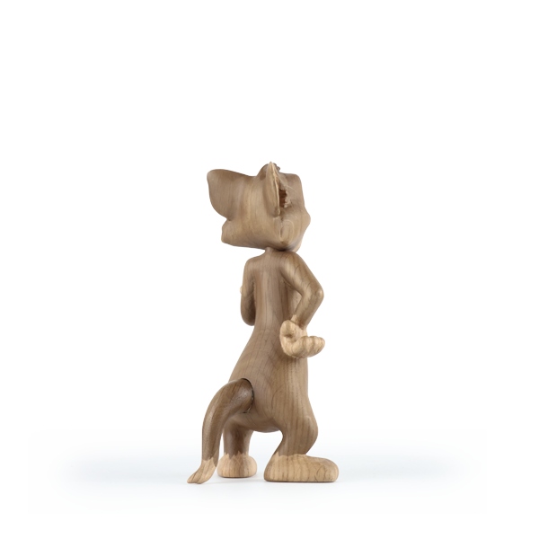 Boyhood Tom & Jerry Tom wooden figure in oak & smoked oak, Large (image 10)