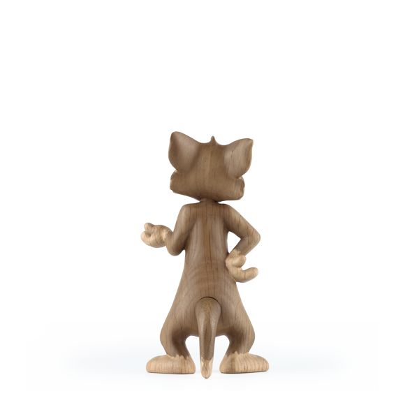 Boyhood Tom & Jerry Tom wooden figure in oak & smoked oak, Large (image 9)