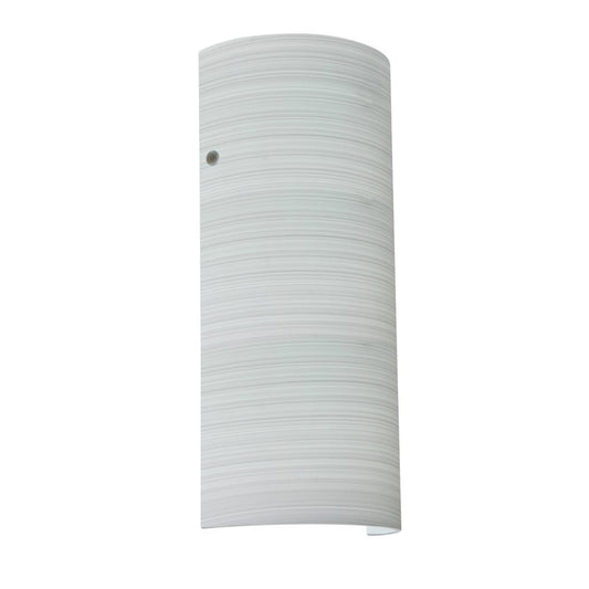 Modern wall sconce featuring a chalk glass shade for bathroom and hallway lighting