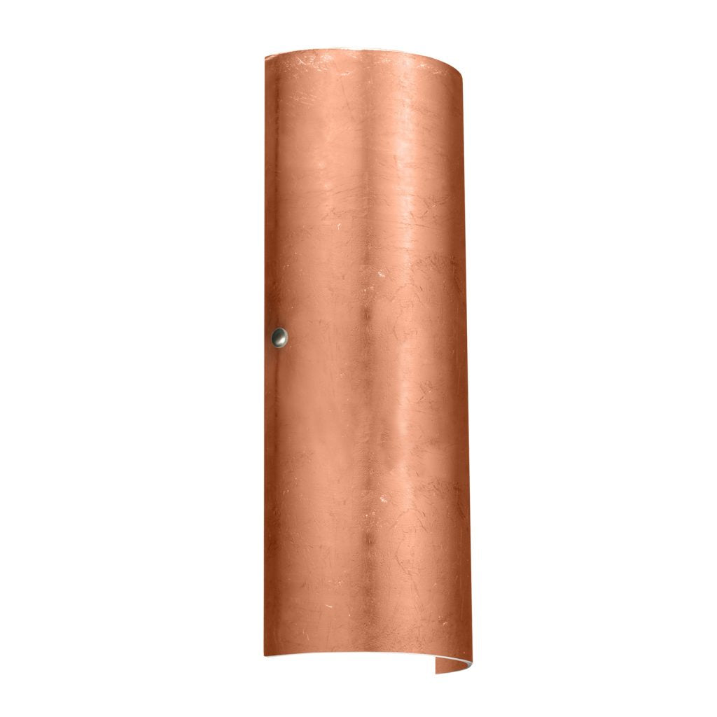 Modern Besa Lighting Torre 18 copper foil wall sconce for bathrooms, hallways, bedrooms, and contemporary interiors.