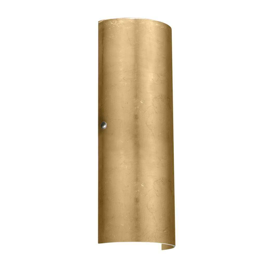 Modern Besa Lighting Torre 18 gold foil wall sconce designed for bathrooms, hallways, bedrooms, and contemporary living spaces.