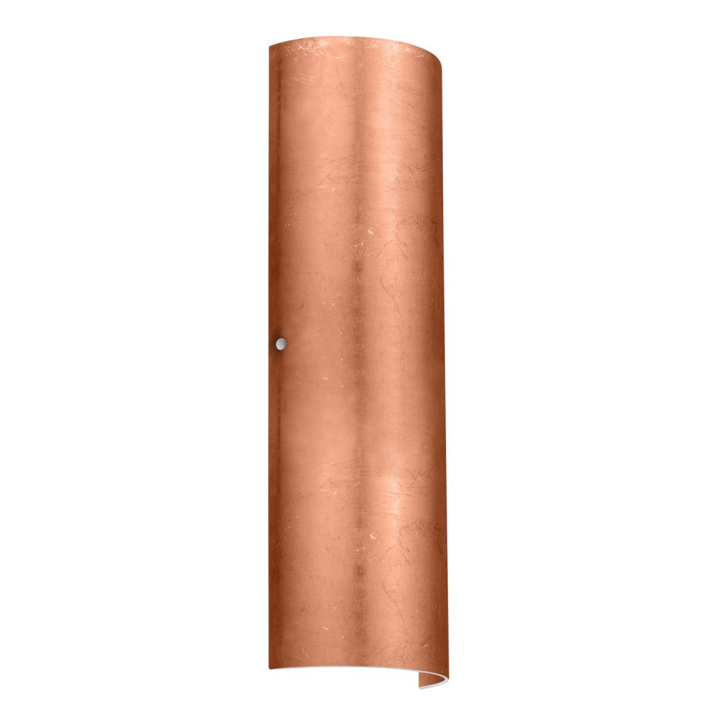 Besa Torre 22 wall sconce with warm Copper Foil glass diffuser for hallway and bedroom lighting