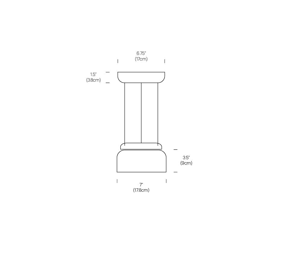 Pablo Designs Totem Mini LED pendant, compact glass shade – view 8