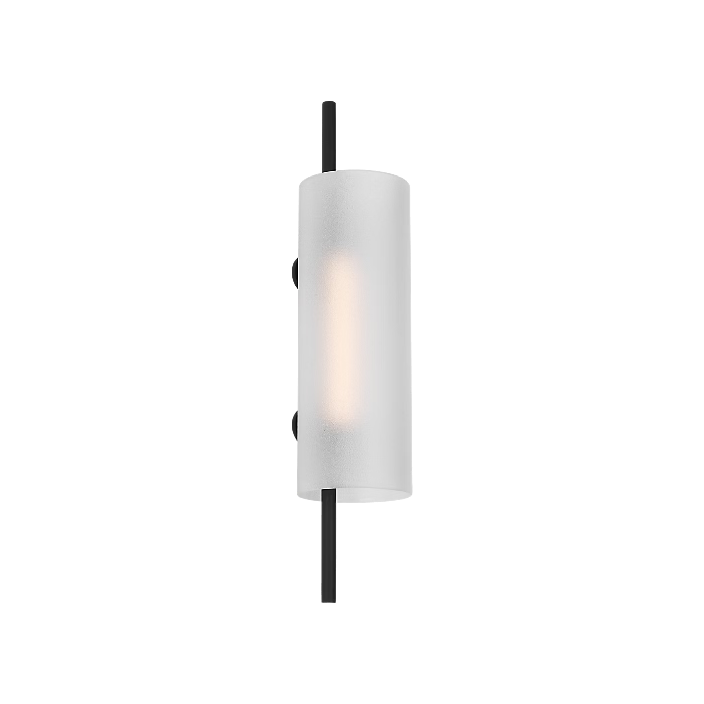 Modern LED wall light in Nightshade Black for hotel interiors