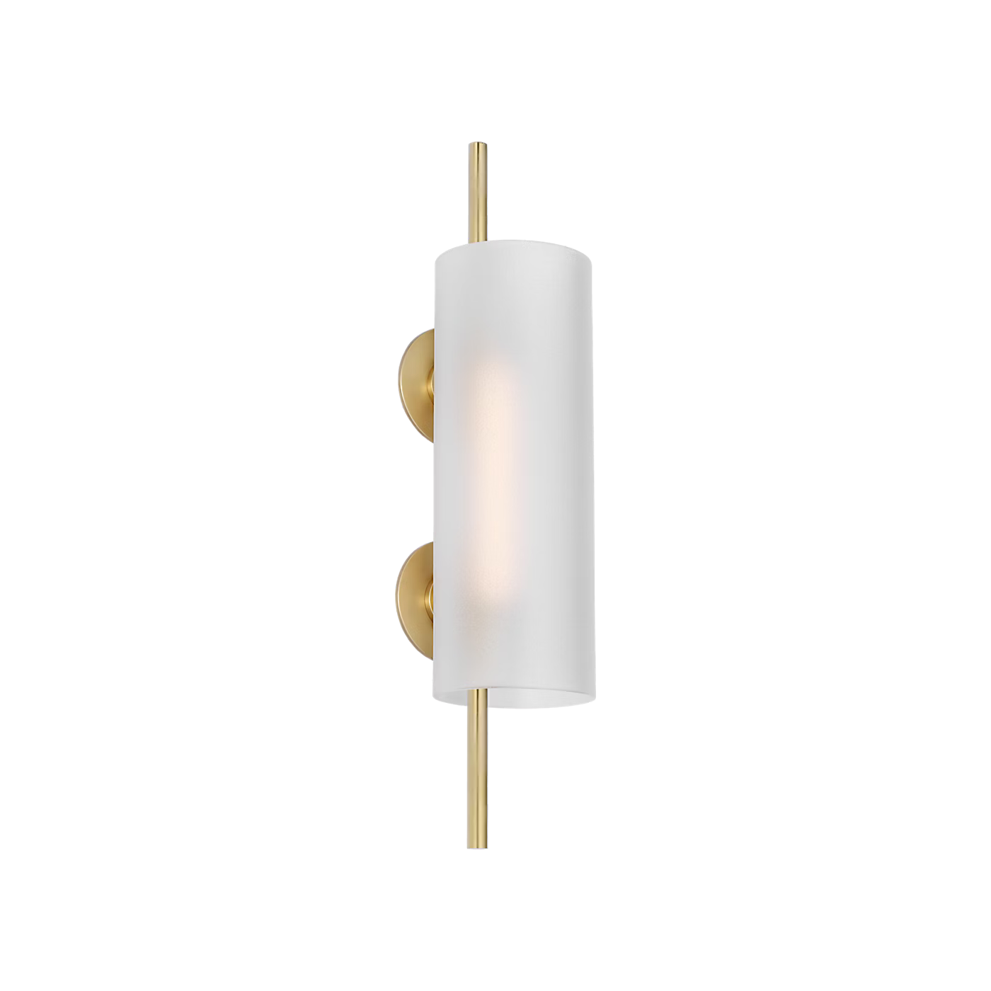Trace 18 architectural LED wall sconce in antique brass finish