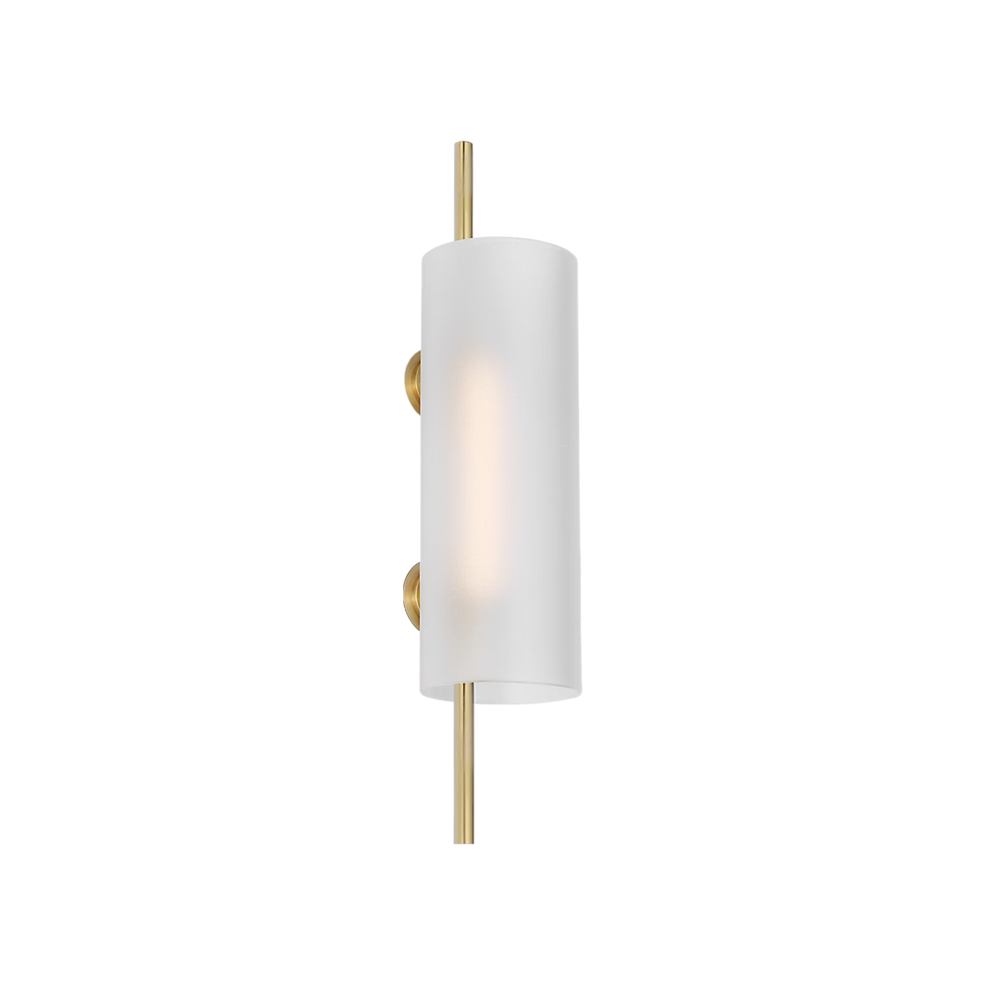 Elegant brass wall sconce with warm 2700K LED illumination