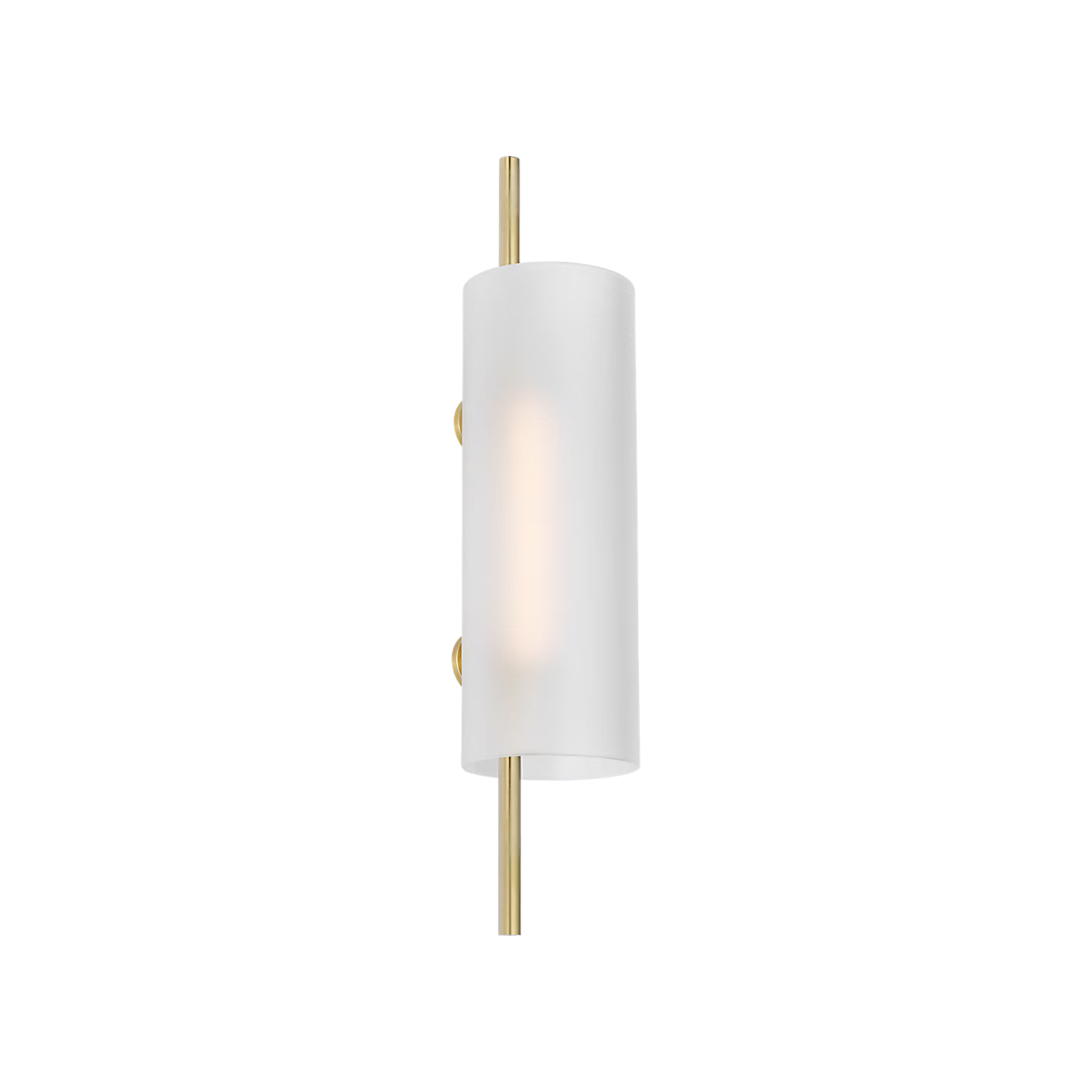 Modern etched glass wall sconce in Hand Rubbed Antique Brass