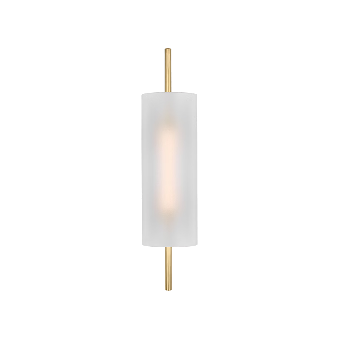 Damp-rated brass wall sconce for bathroom vanity lighting