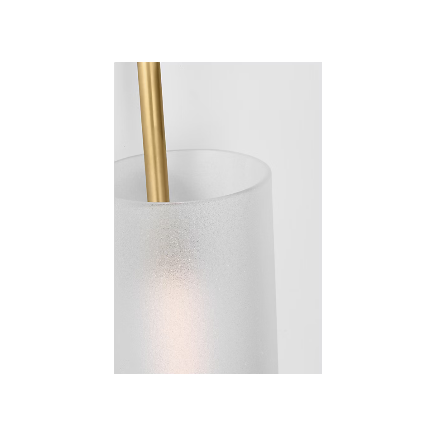 Slim antique brass wall fixture for modern hotel interiors