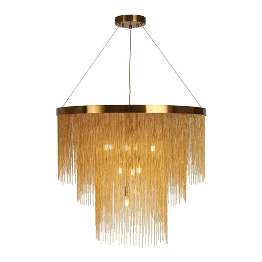 Tracienuri 31 Inch Modern Brass Sputnik Chandelier - LNC Home