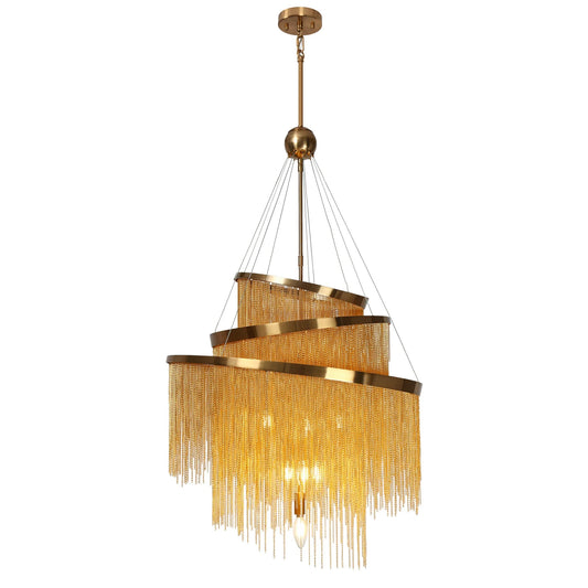 Cascading Gold Chandelier Tracienuri Ha05124 - LNC Home