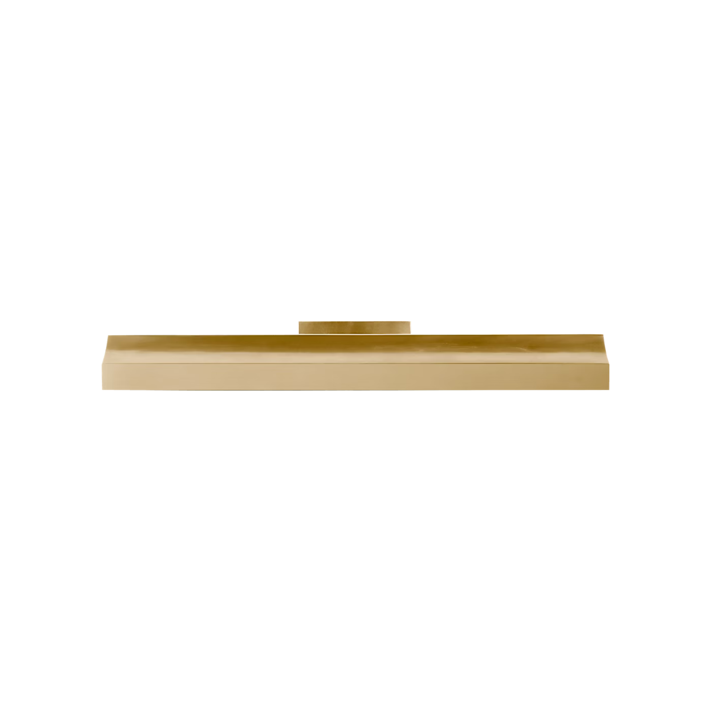 Contemporary brass LED picture light for artwork and photo display