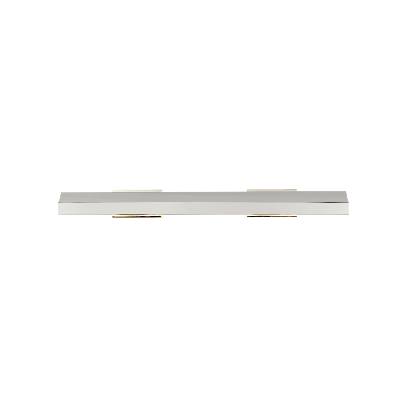 polished nickel LED art light Trave 24 with pivoting shade for paintings
