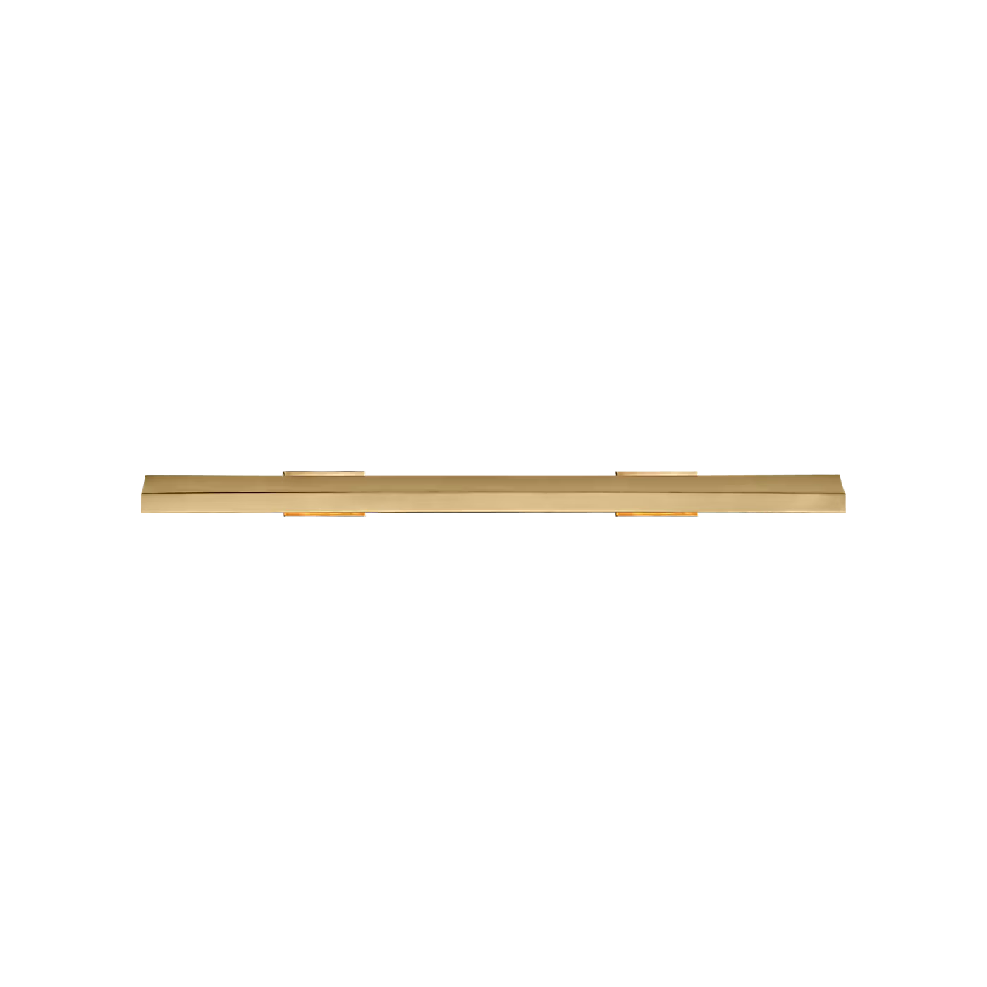 Trave 36 brass finish art light with pivoting head for precision lighting