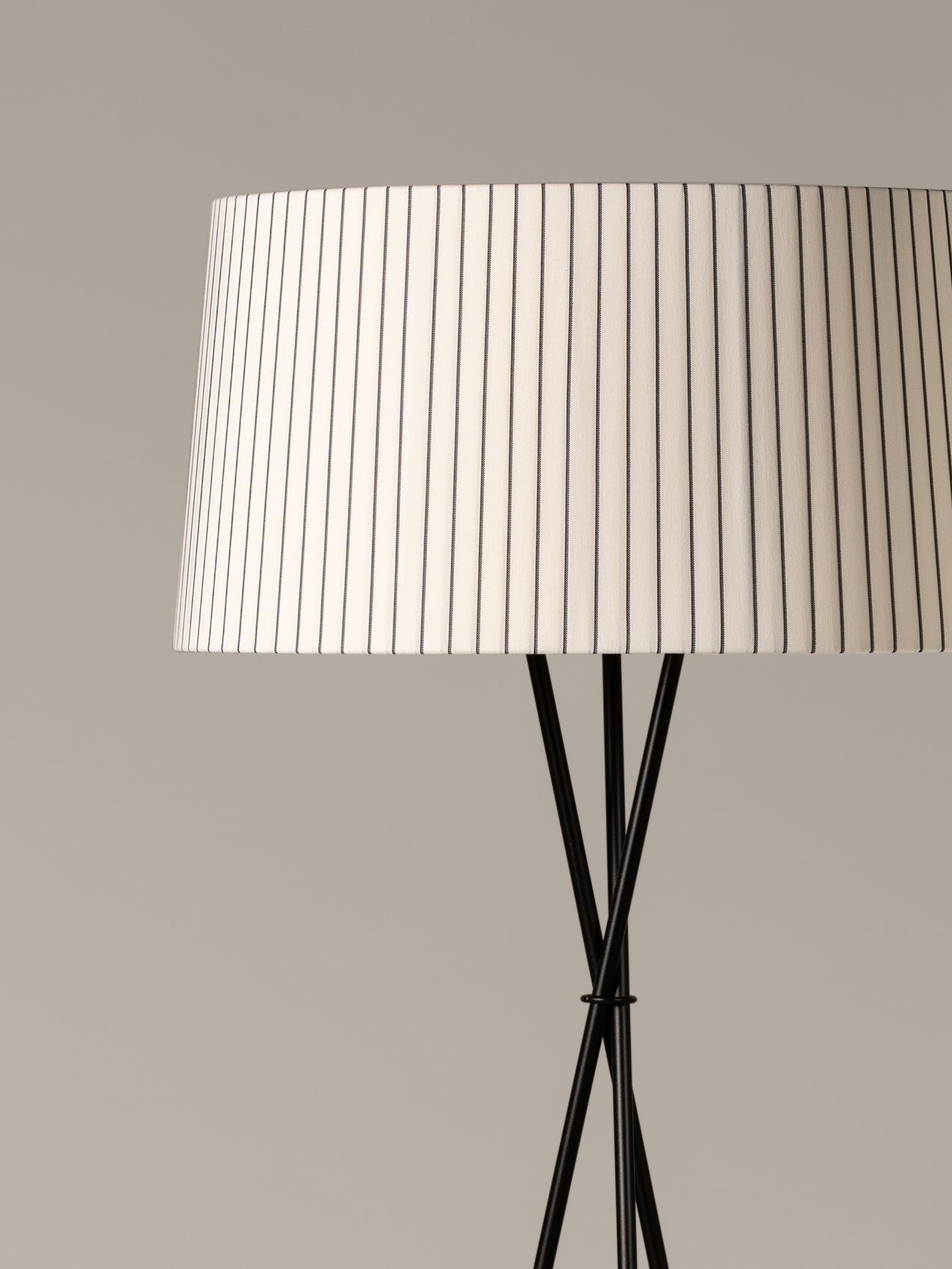 Santa and Cole striped floor lamp for hospitality and office spaces