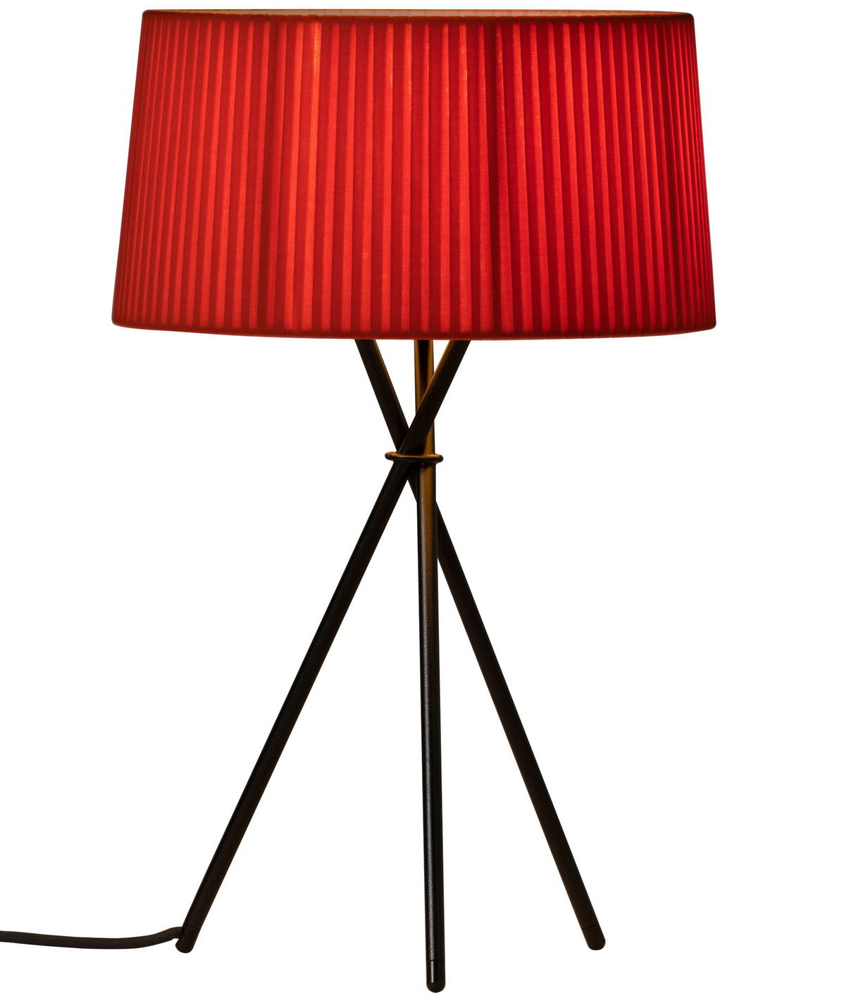 Santa & Cole Trípode M3 red amber ribbon shade lamp