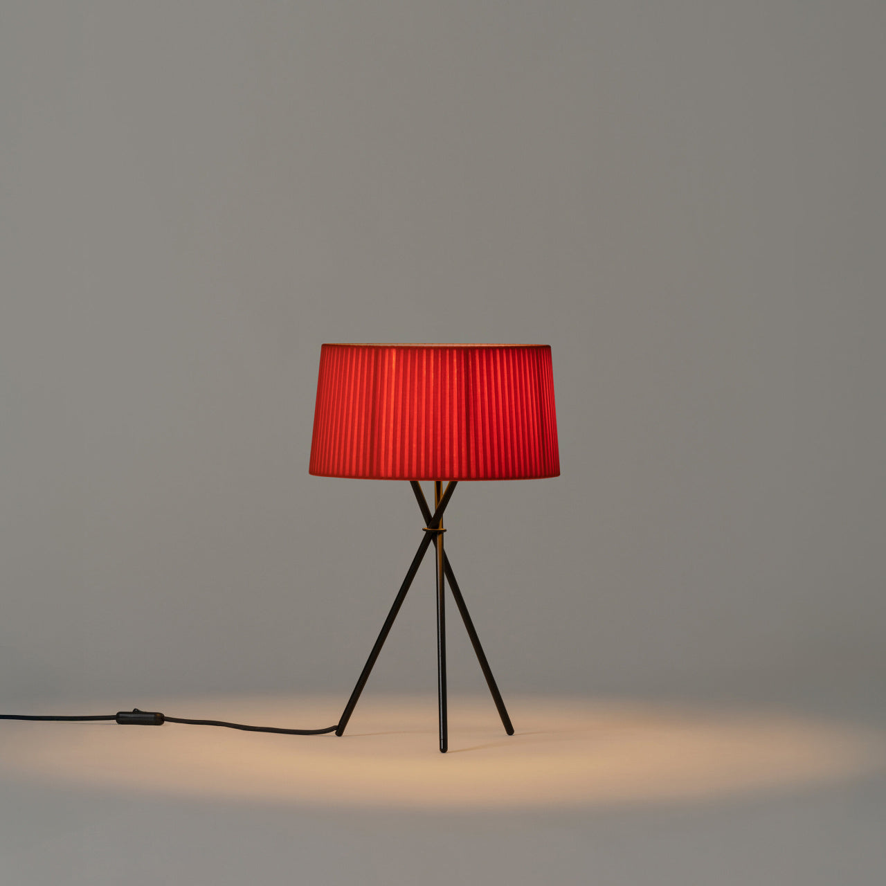 Santa & Cole decorative table lamp with red amber shade