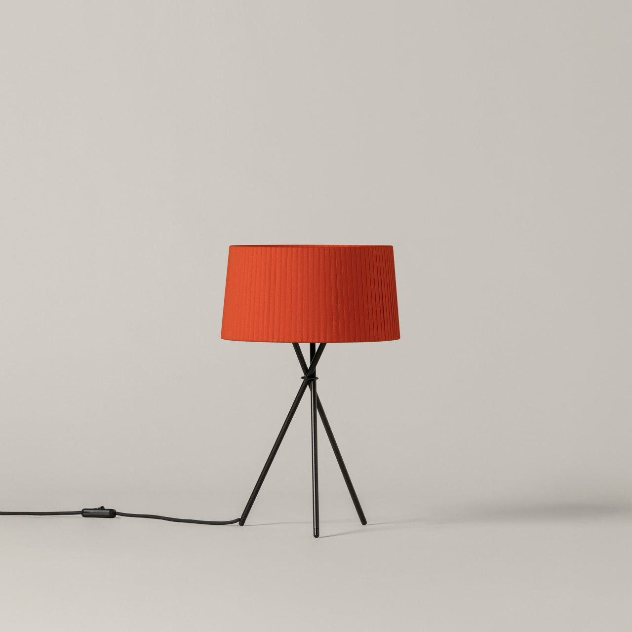 Red amber ribbon shade lamp for hotel and lounge interiors