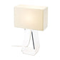 Pablo Designs Tube Top 14 Table Lamp White Shade / Ruby Red Body