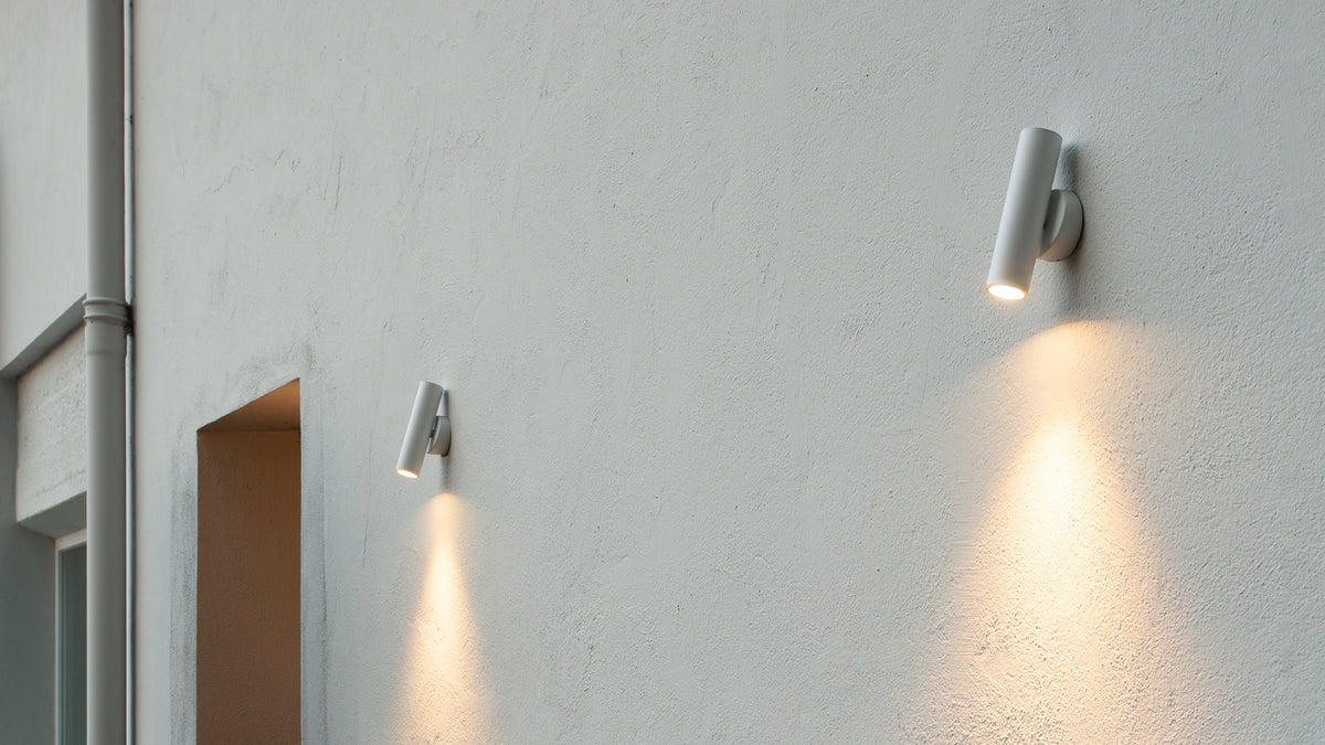 Tube W outdoor wall light by Josep Lluís Xuclà
