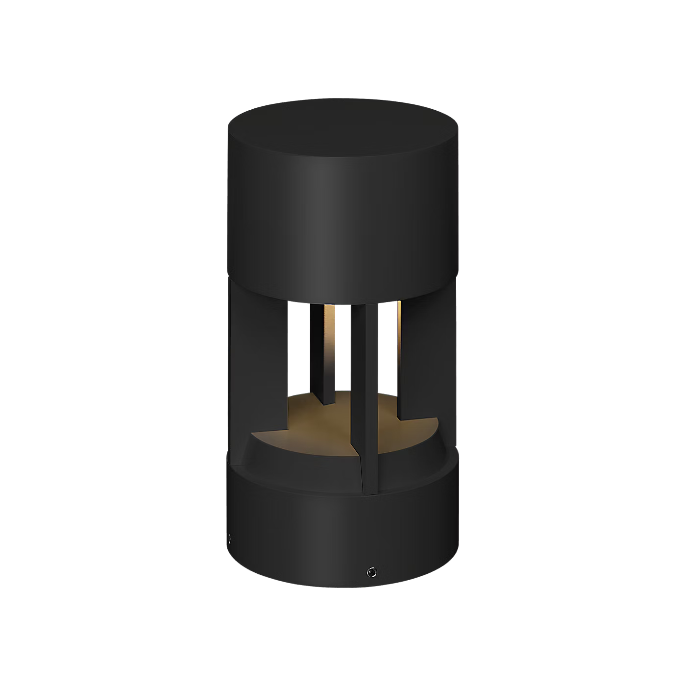 Modern Turbo 12 low-voltage LED path light for landscape lighting in black finish