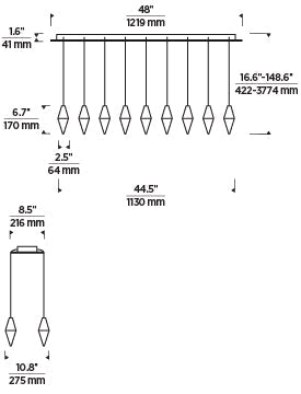 Visual Comfort Turret 18 Light Chandelier 