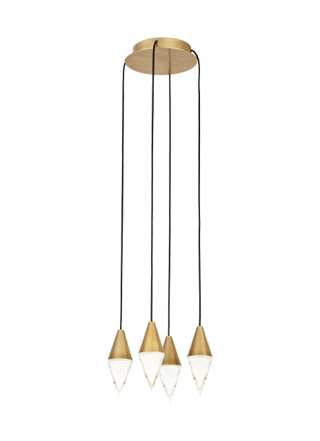 Visual Comfort Turret 4 Light Chandelier 