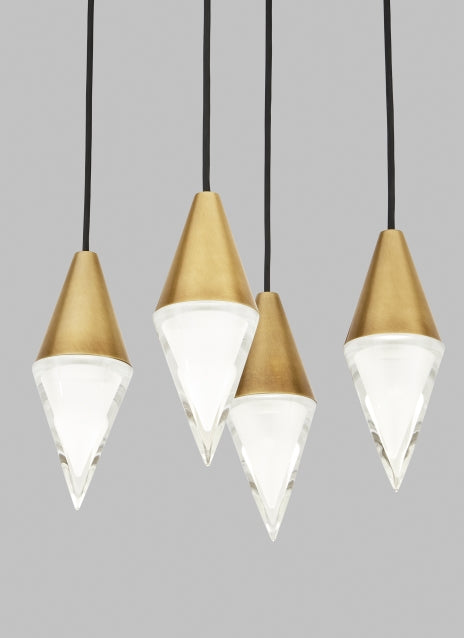 Visual Comfort Turret 4 Light Chandelier 