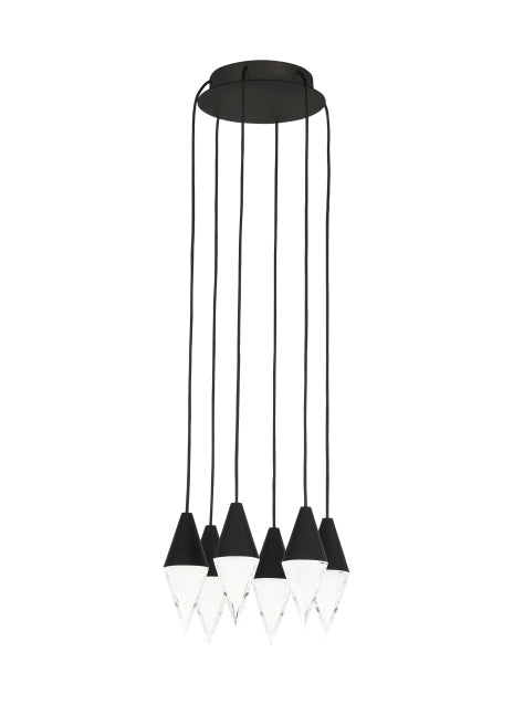 Visual Comfort Turret 6 Light Chandelier 