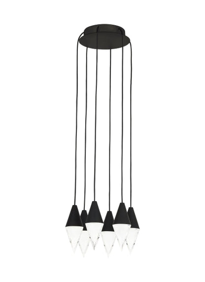 Visual Comfort Turret 6 Light Chandelier 