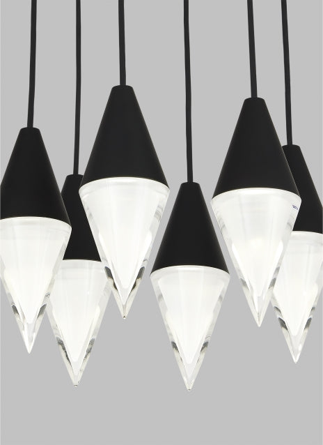 Visual Comfort Turret 6 Light Chandelier 