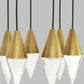 Visual Comfort Turret 6 Light Chandelier Natural Brass