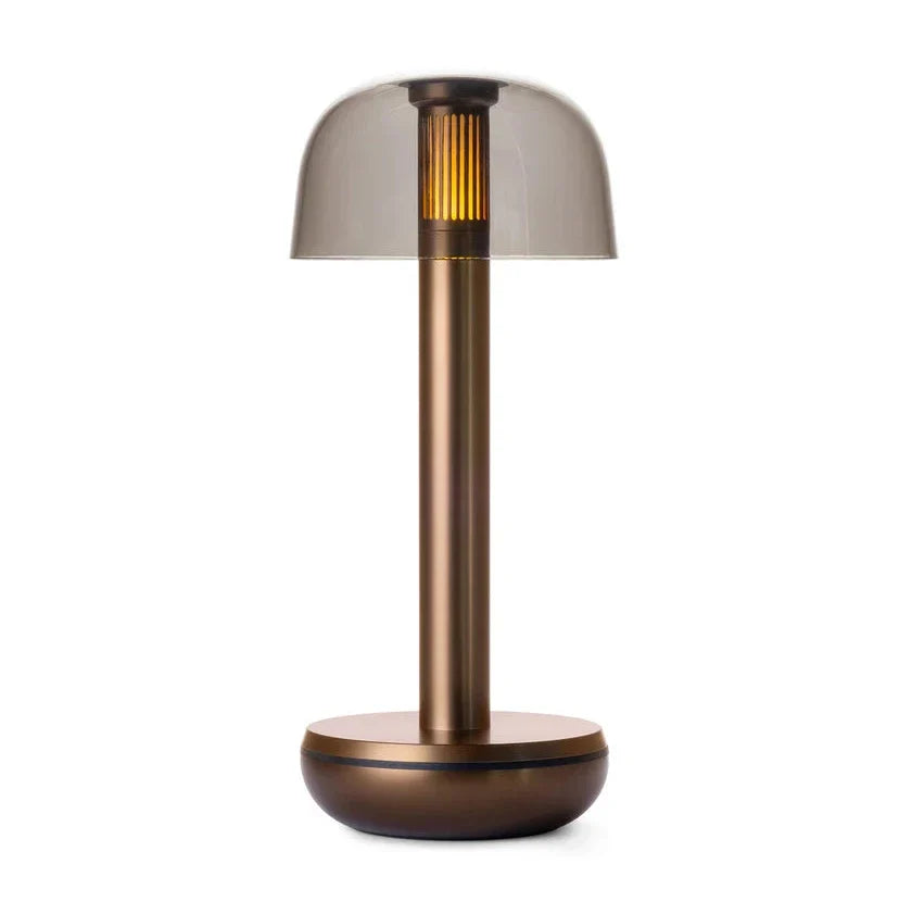 Humble Two Cordless Table Lamp by Humble, Bronze with Smoked Shade (image 10)