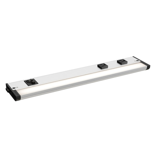 CounterMax 5K 18" LED Under Cabinet w 3 Prong Satin Nickel by Maxim Lighting