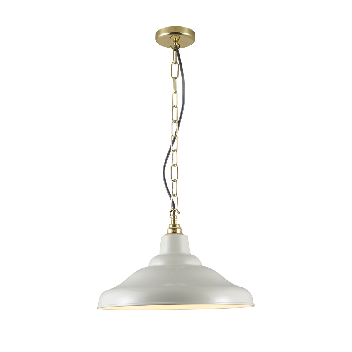 School Light Pendant by Original BTC, Grey (photo 1)