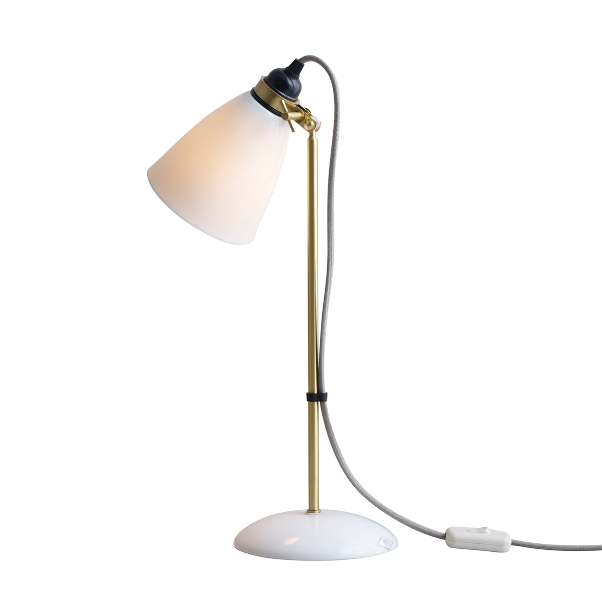 Hector 30 Table Lamp, Satin Brass by Original BTC (photo 1)