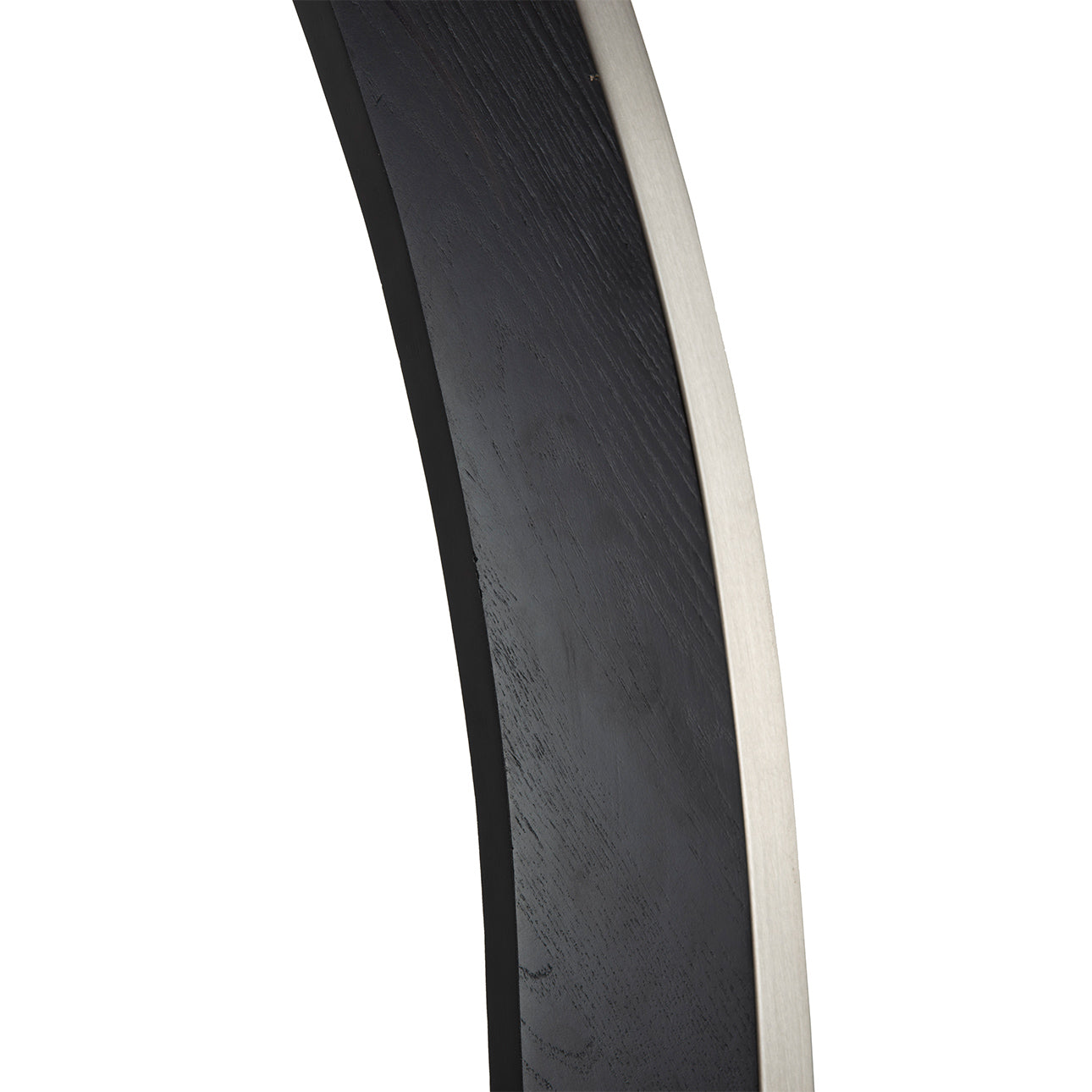 Vaulted Arc Floor Lamp By Peter Morelli 86 1968 Design Black Wood Satin Nickel 2012203Bk by Nova California