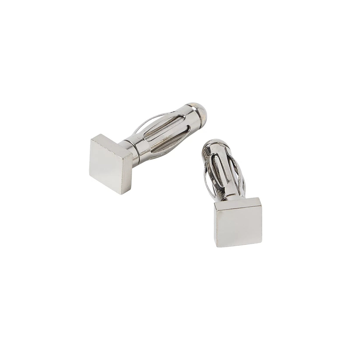 Visual Comfort MonoRail End Caps in Satin Nickel, alternate angle