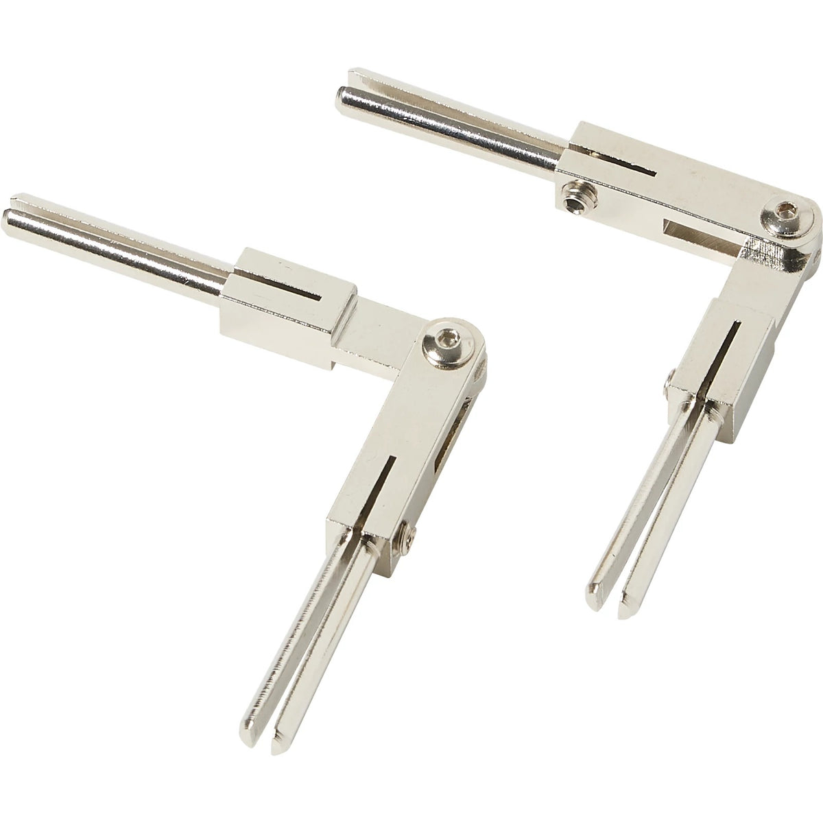 Visual Comfort MonoRail Flexible Connectors in Satin Nickel, studio view