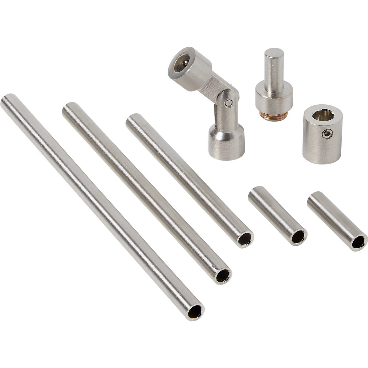 Visual Comfort MonoRail Standoff Vault Adapter in Satin Nickel, studio view