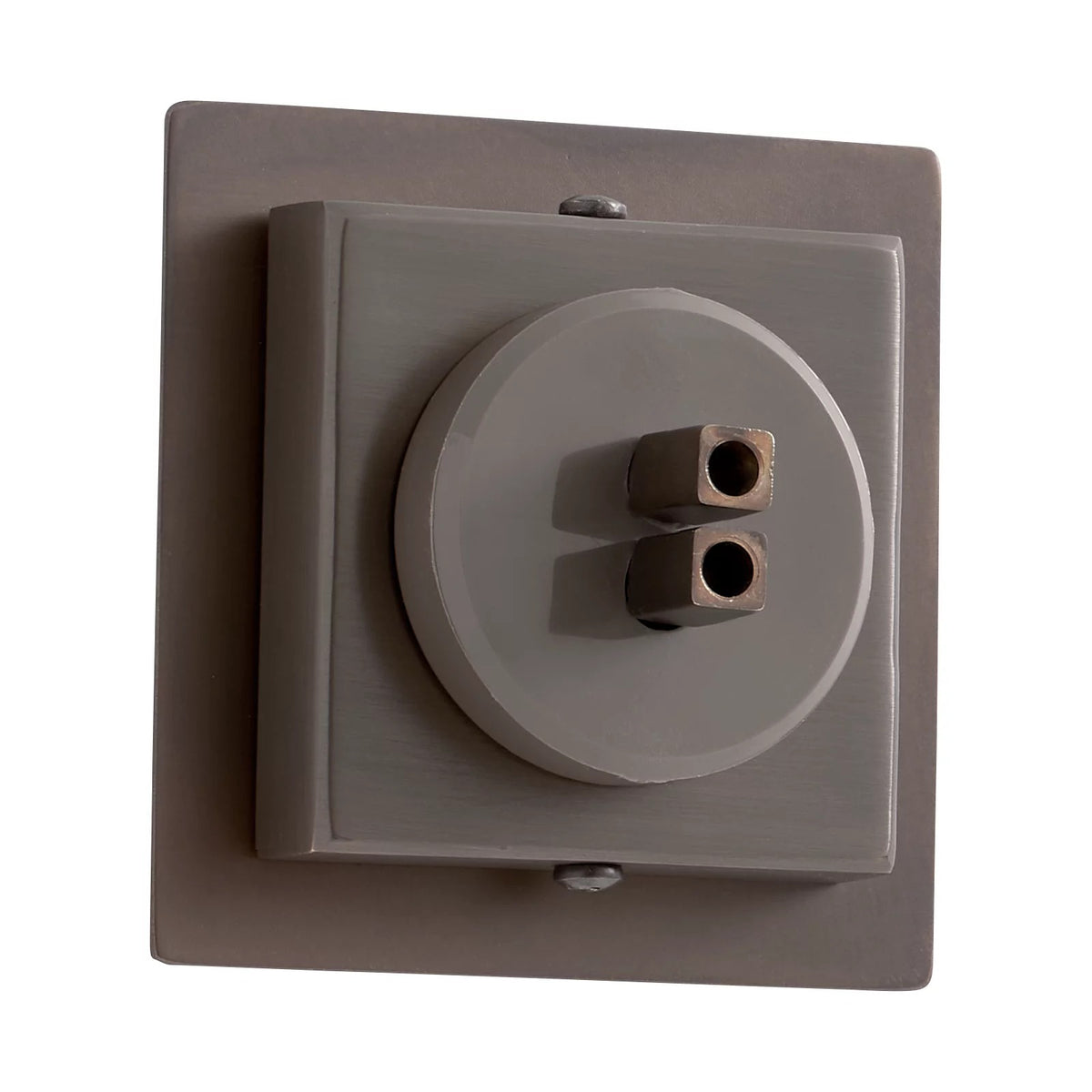 Visual Comfort MonoRail 2" Square Direct-End Power Feed in Antique Bronze, product photo